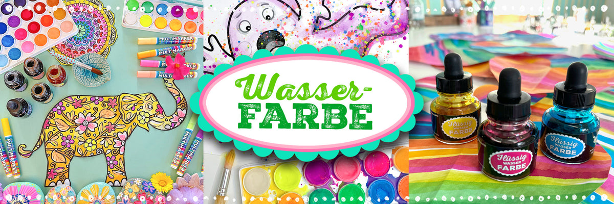 Wasserfarben-Kästen