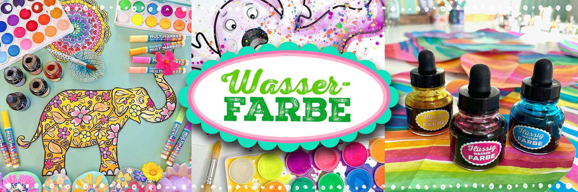 Wasserfarben-Kästen