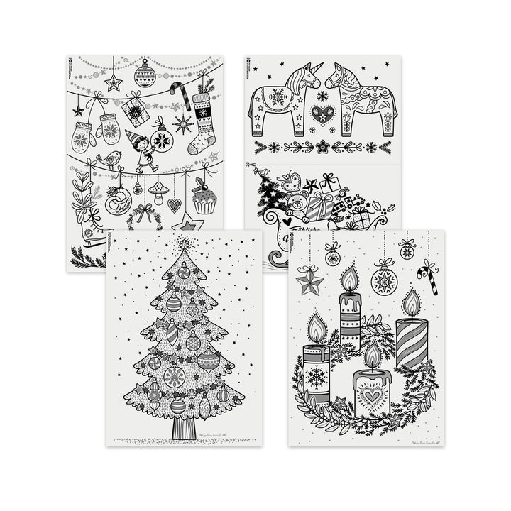 XXL-VORLAGEN FÜR FENSTERBILDER - Advent Advent