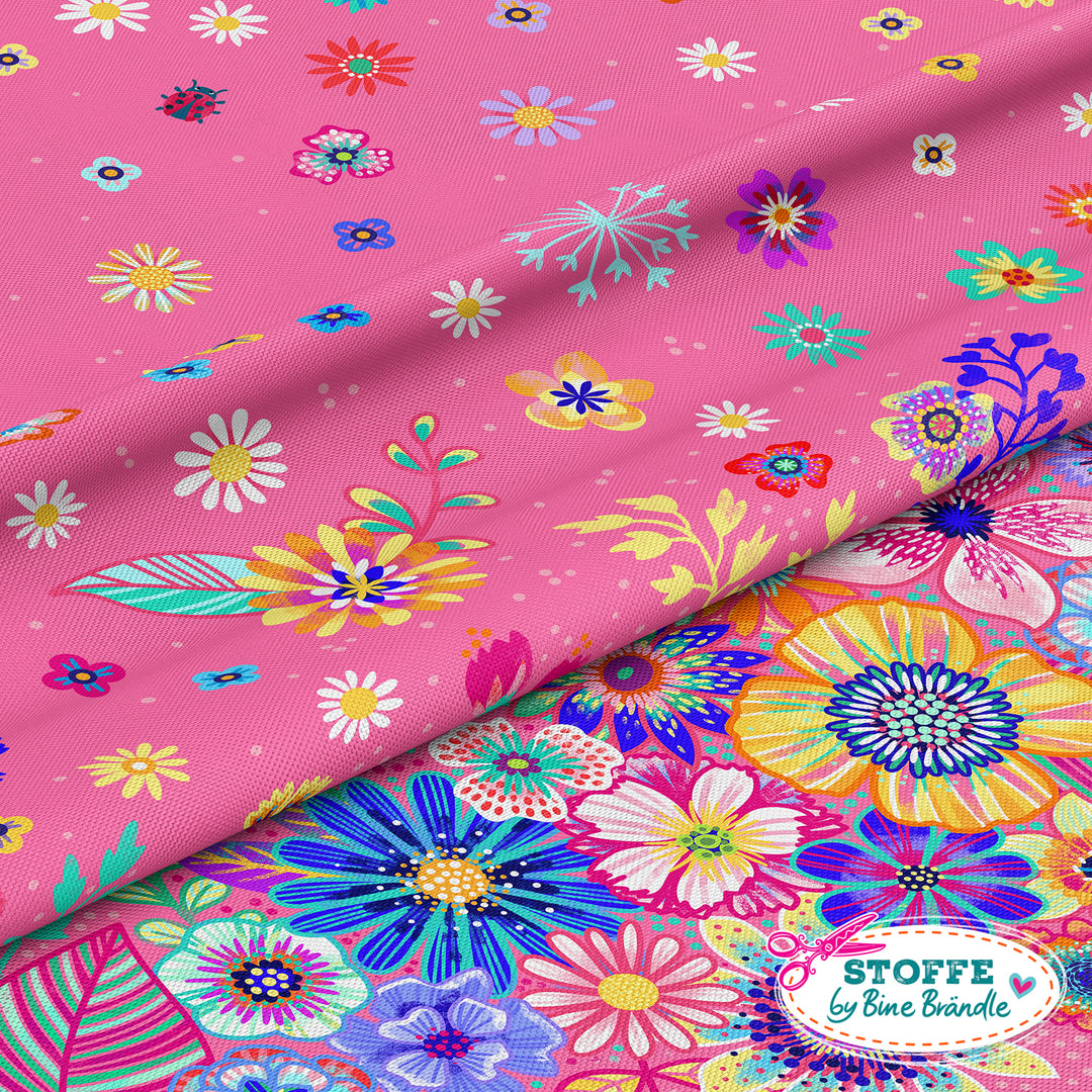 Blumenmeer pink - Stoff Klassiker