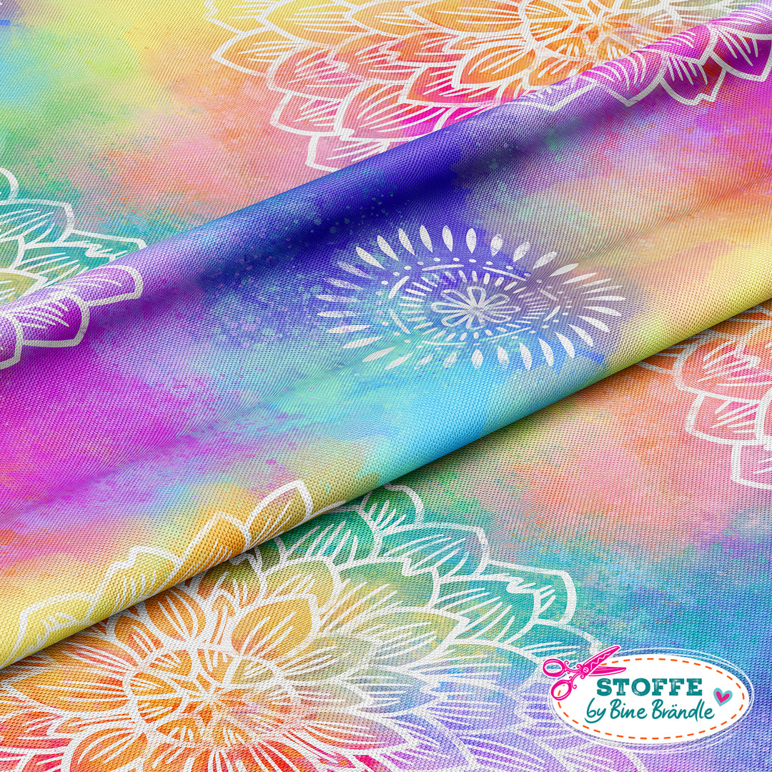 Wasserfarbe und Blume - Stoff Klassiker ACHTUNG - nur in 1 m Stücken -