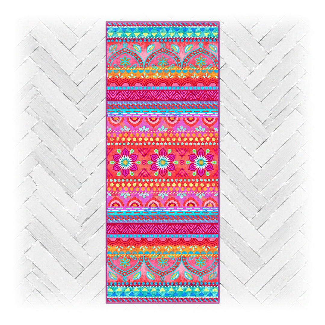 Teppich Läufer - Boho Pink-Orange