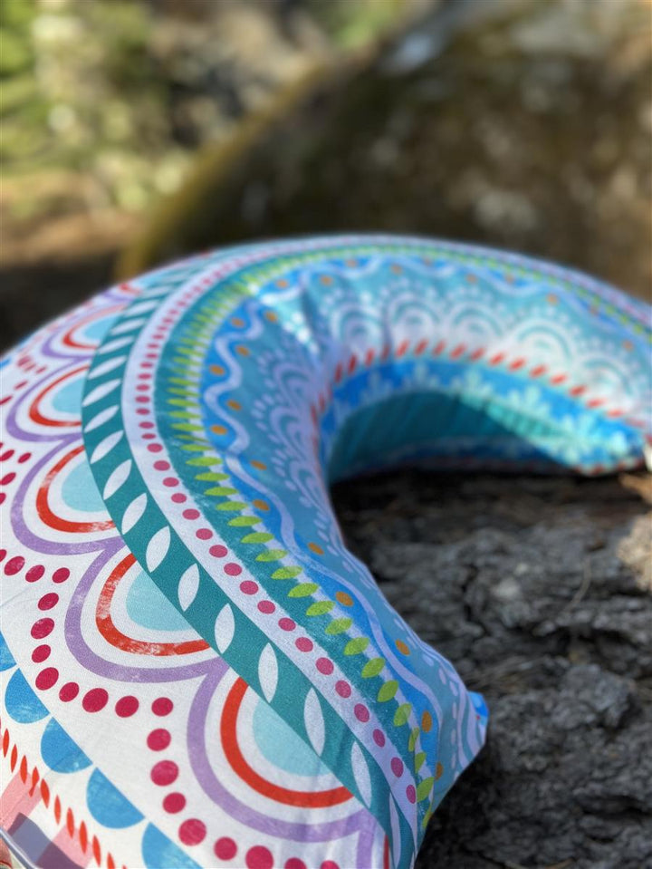 Kopfkissen DreamFix - Regenbogen Pastellblau - 80 x 40 cm