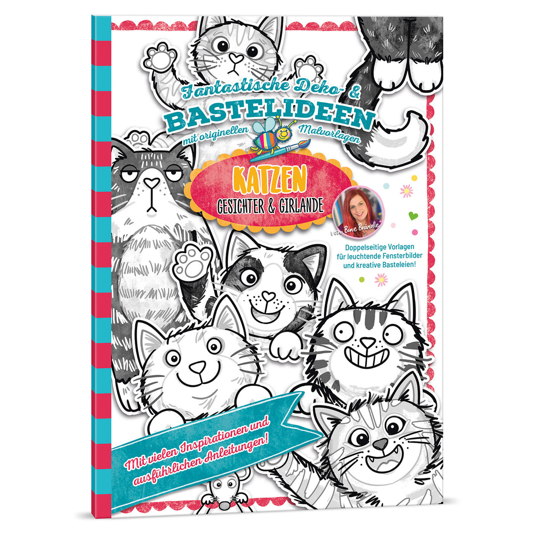 Deko- & Bastelideen - KATZEN GESICHTER & GIRLANDE