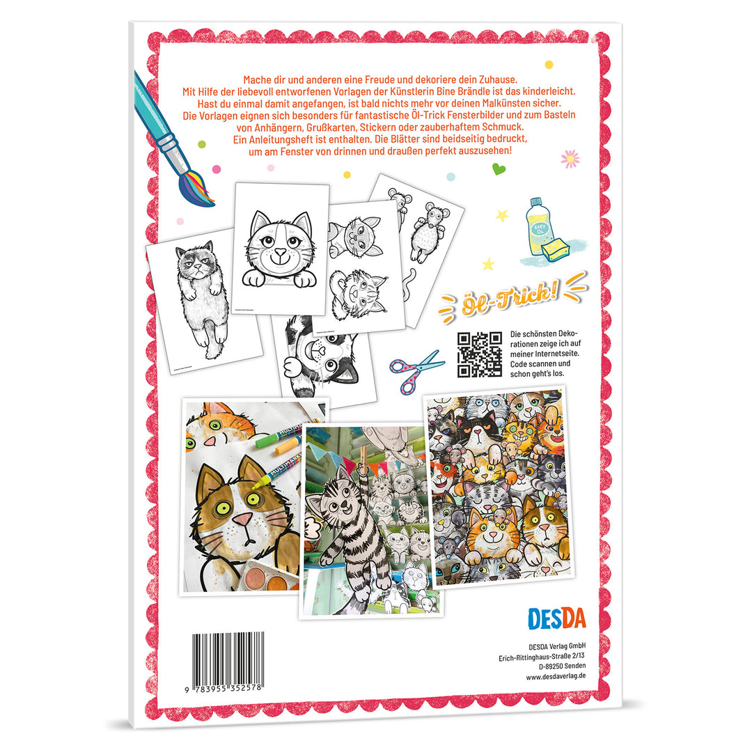 Deko- & Bastelideen - KATZEN GESICHTER & GIRLANDE