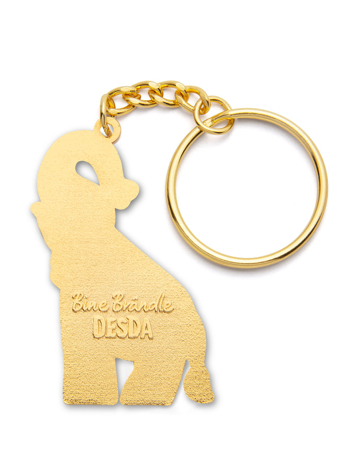 Schlüsselanhänger Elefant hellblau