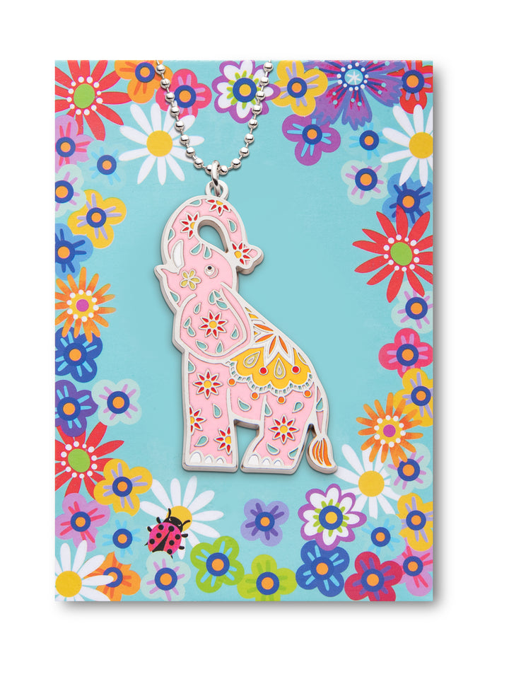 Halskette Elefant rosa