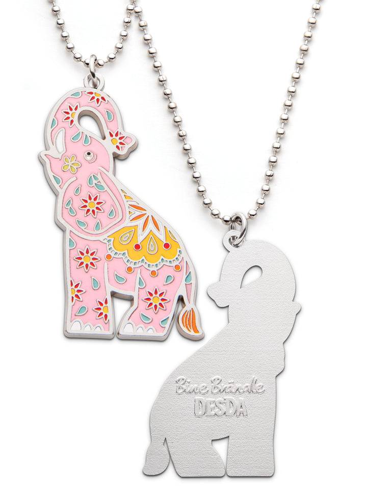 Halskette Elefant rosa