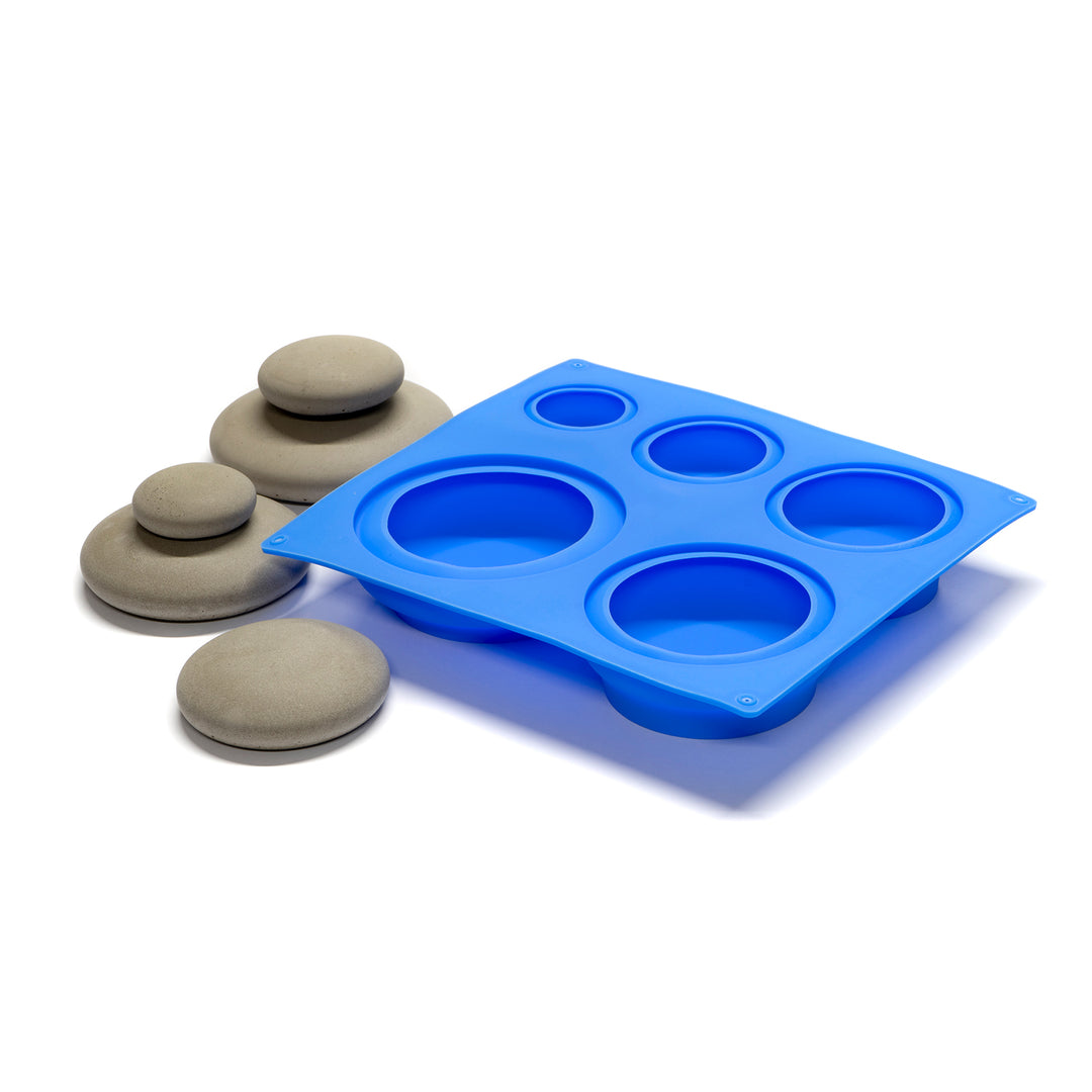 Gießform für runde Steine