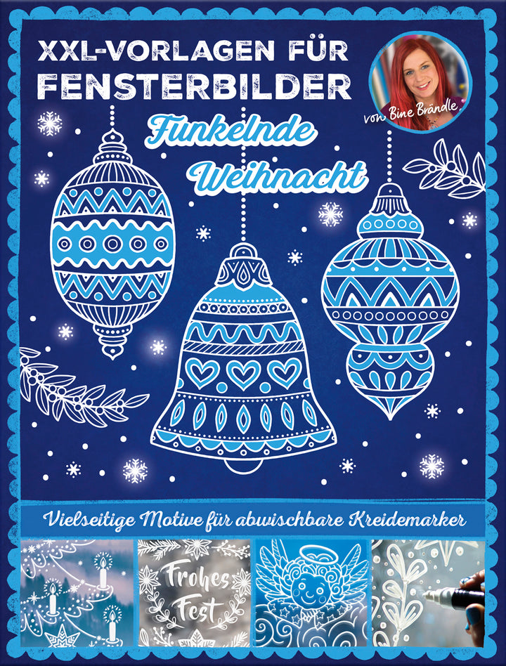 XXL-VORLAGEN FÜR FENSTERBILDER - Funkelnde Weihnacht