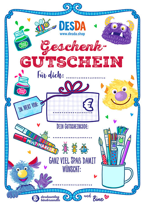GUTSCHEIN 15 € - 200 € - PER E-MAIL
