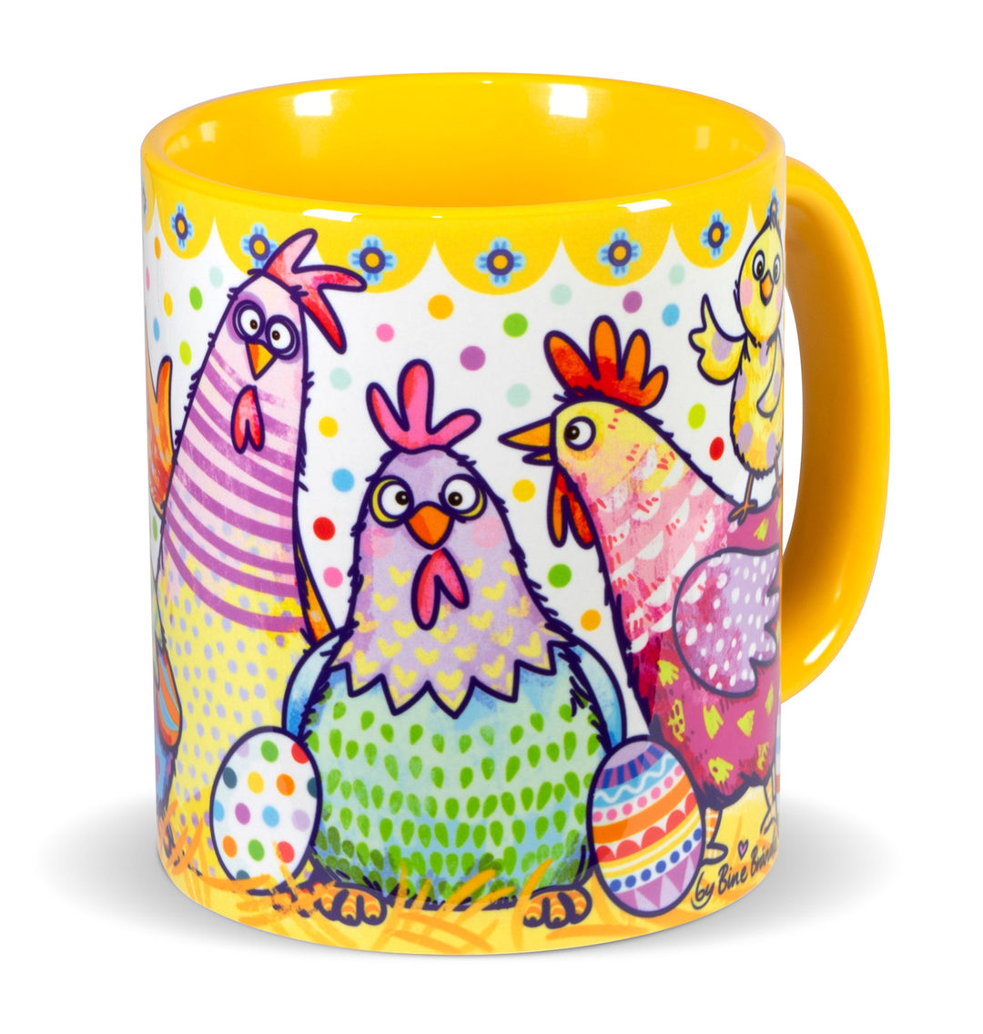 Die verrückten Hühner - Tasse