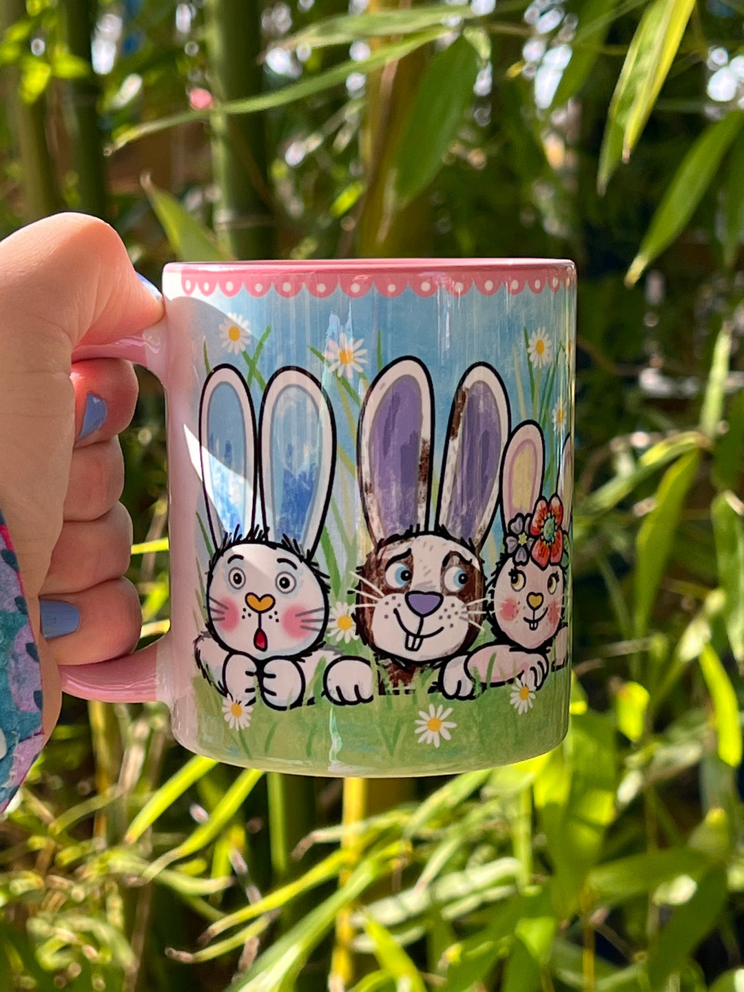 Hasenbande-Rosa - Tasse