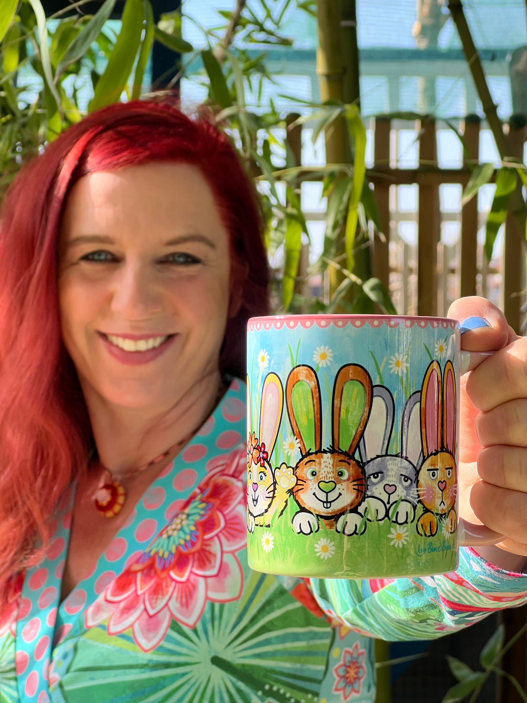 Hasenbande-Rosa - Tasse