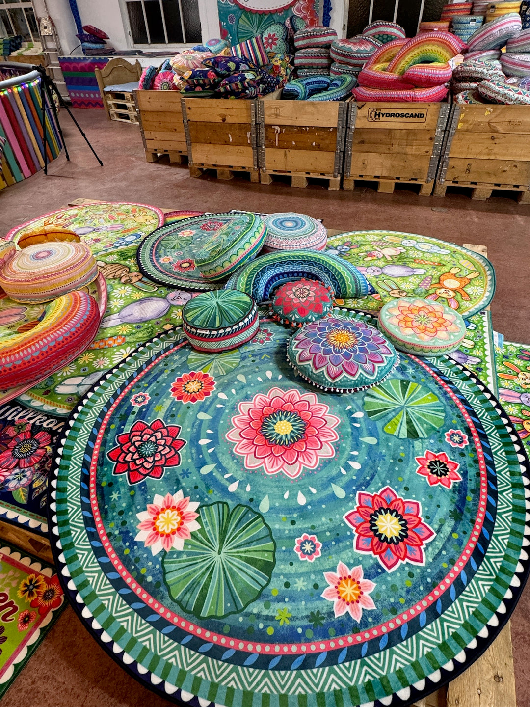 Teppich Rund - Seerosenteich