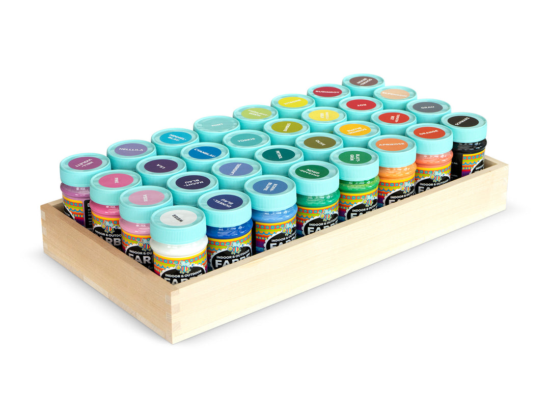 INDOOR & OUTDOOR BÜNDEL MIT ALLEN 32 STANDARDFARBEN