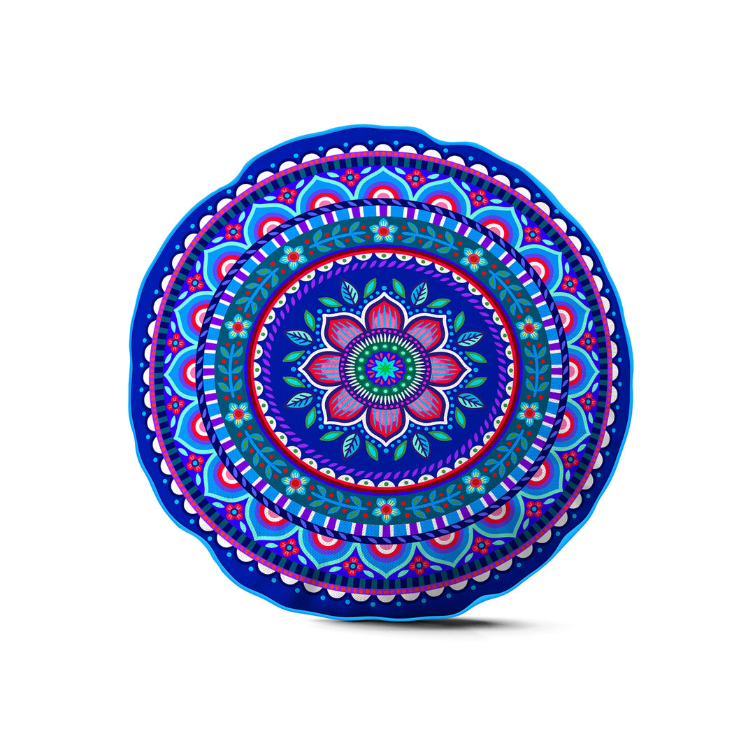 Lieblingskissen – Jasmin blau ⌀ 50 cm