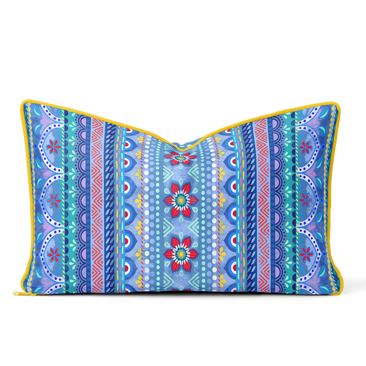 Dekokissen - Boho Blau - 60 x 30 cm