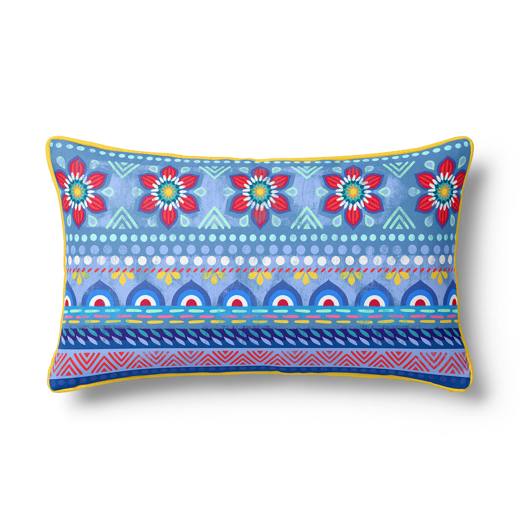 Dekokissen - Boho Blau - 60 x 30 cm