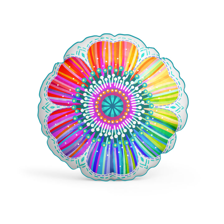 Dekokissen - Regenbogenblume - 42 cm