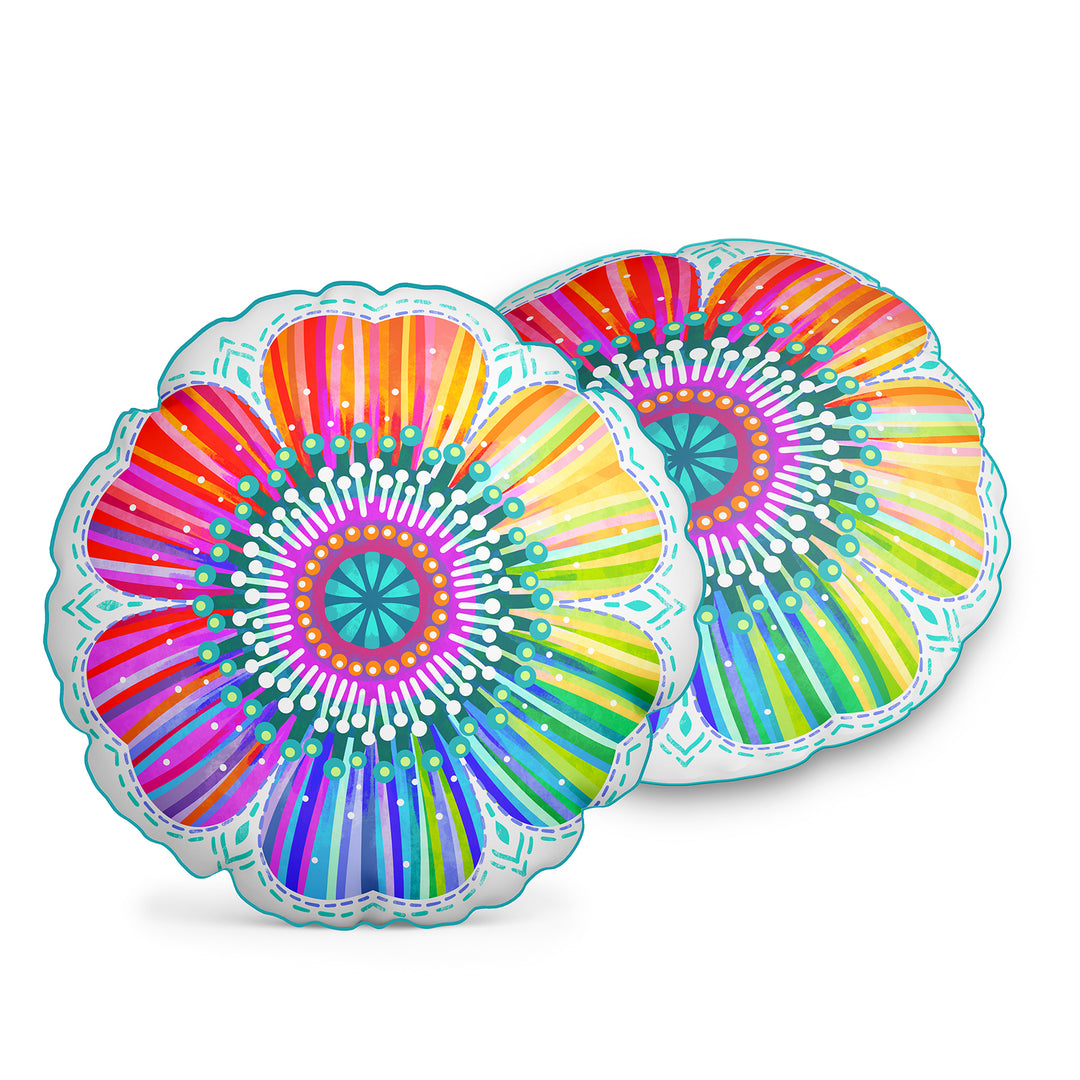 Dekokissen - Regenbogenblume - 42 cm