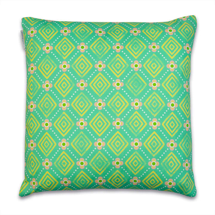 Dekokissen - Bordürenliebe Gelb - 50 x 50 cm