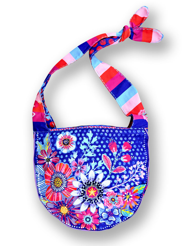 Lieblingstasche Blumenmeer blau