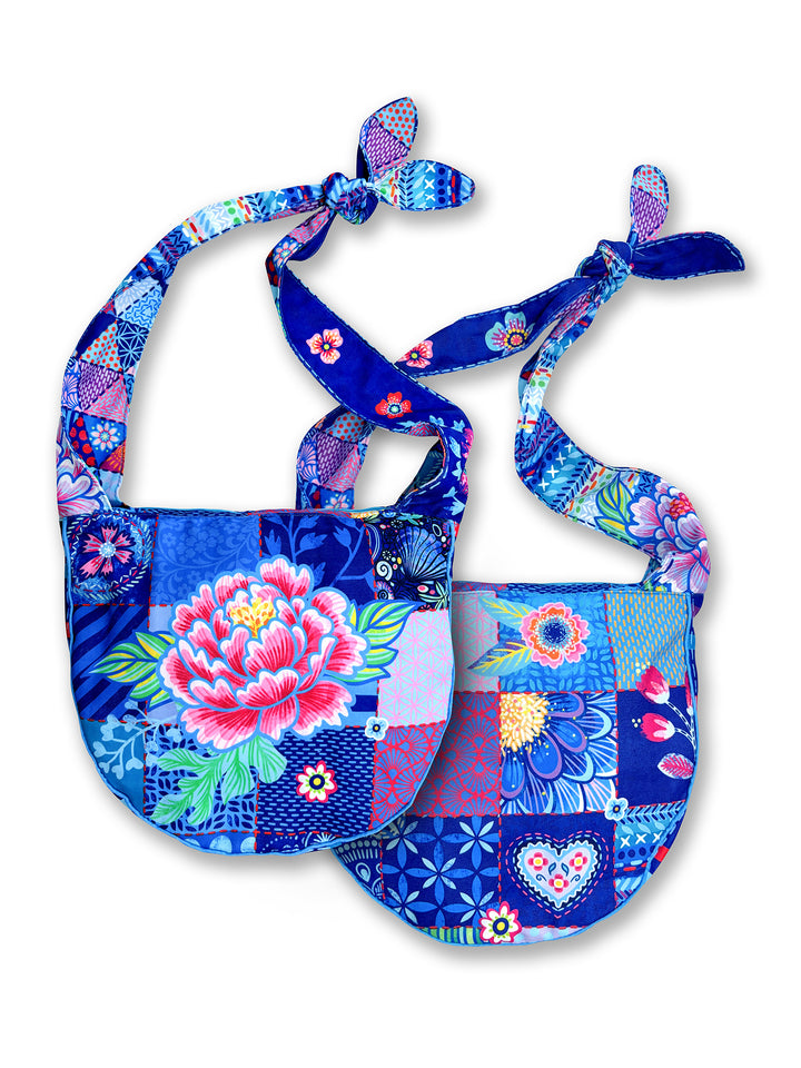 Lieblingstasche Patchwork blau