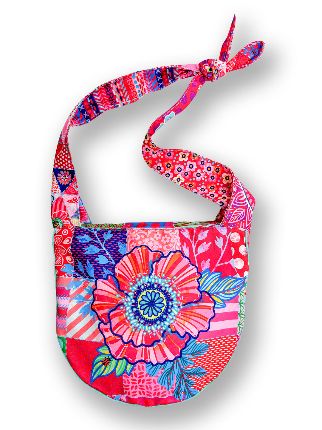 Lieblingstasche Patchwork rot