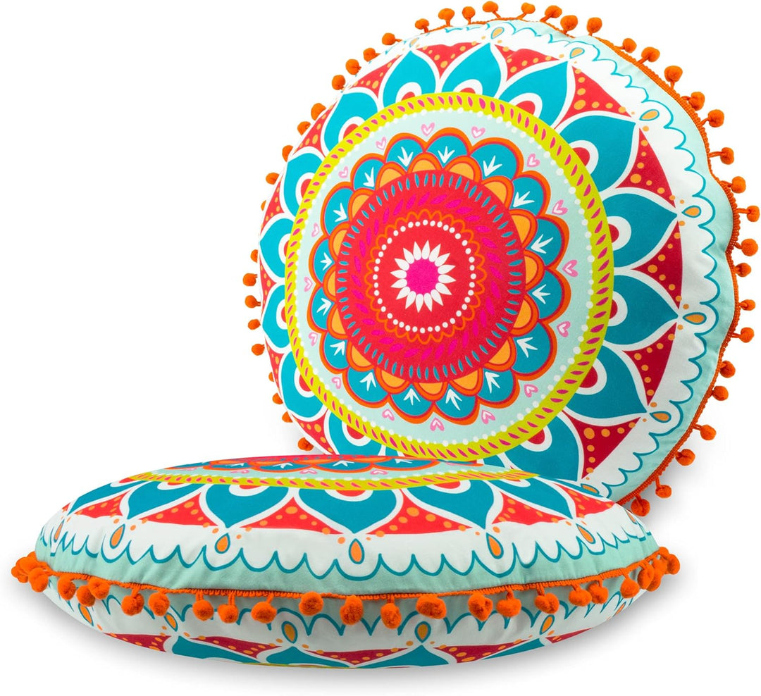 Dekokissen - Mandala Türkis - 50 cm