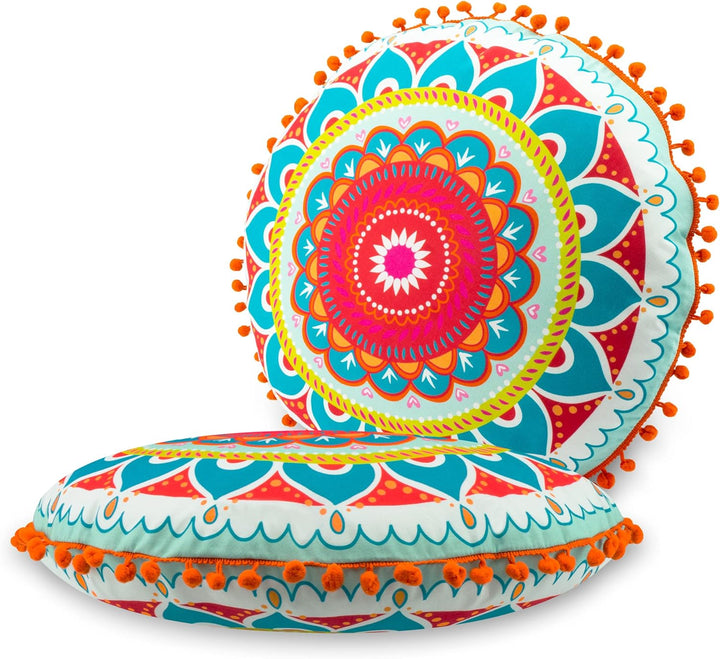 Dekokissen - Mandala Türkis - 50 cm