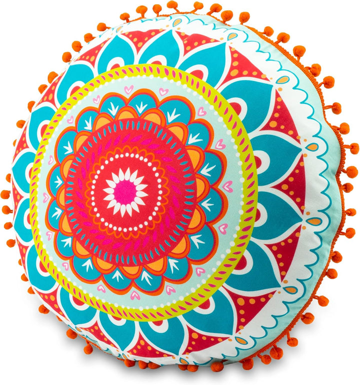 Dekokissen - Mandala Türkis - 50 cm