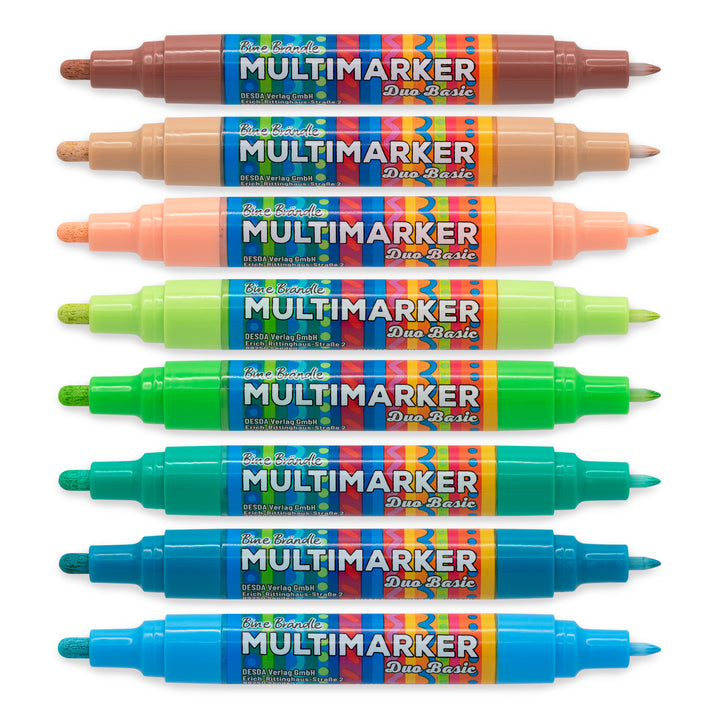 Multimarker Duo Basic Naturset 8 Stück
