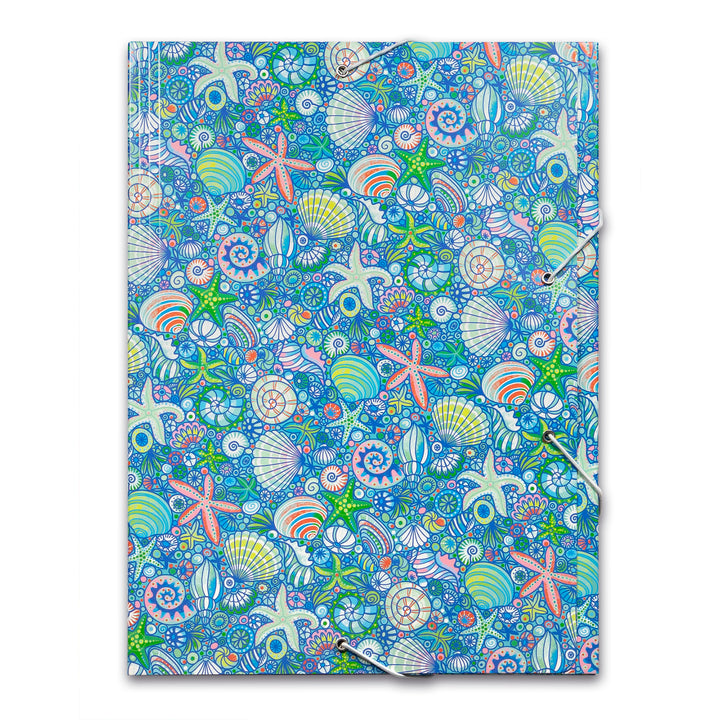 Sammelmappen, Folders für A4 - Mit elastischem Gummiband, Innenseite farbig