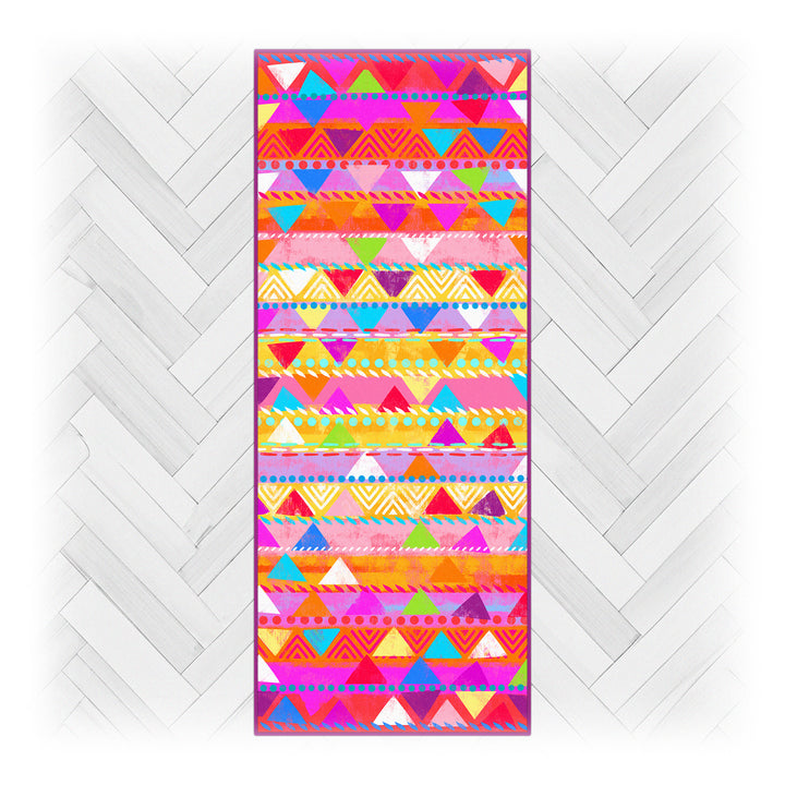 Teppich Läufer - Mosaik Pink