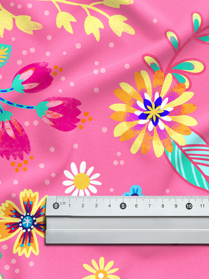 Blumenmeer pink - Stoff Klassiker