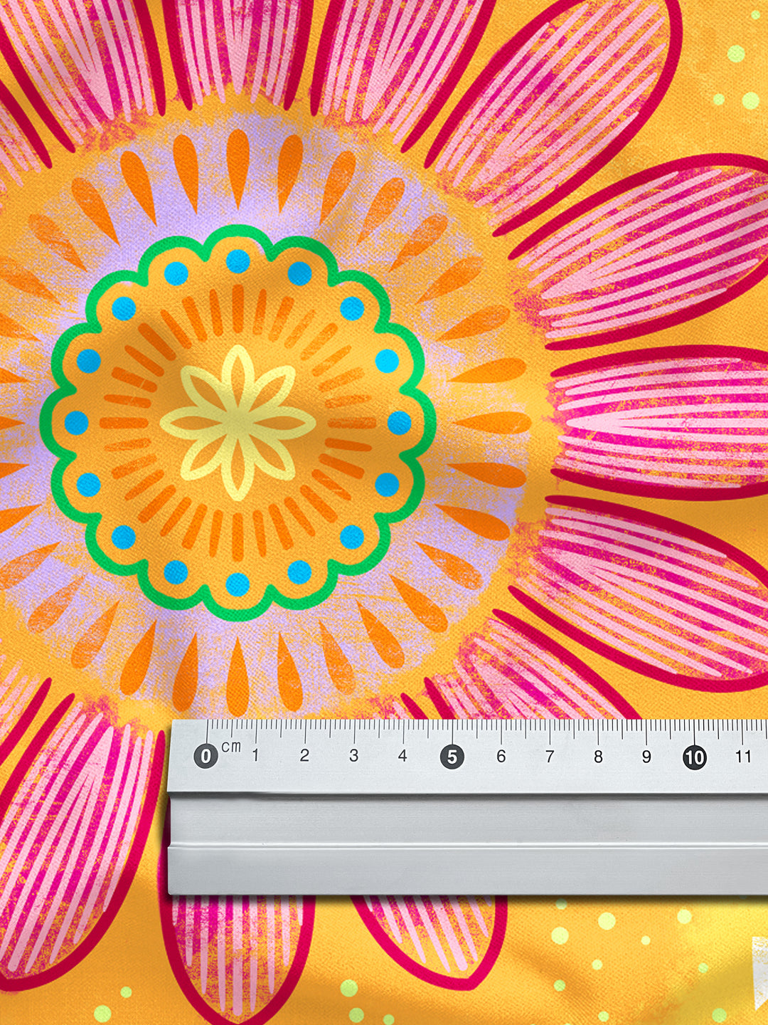B-Ware Mandalas orange – Stoff