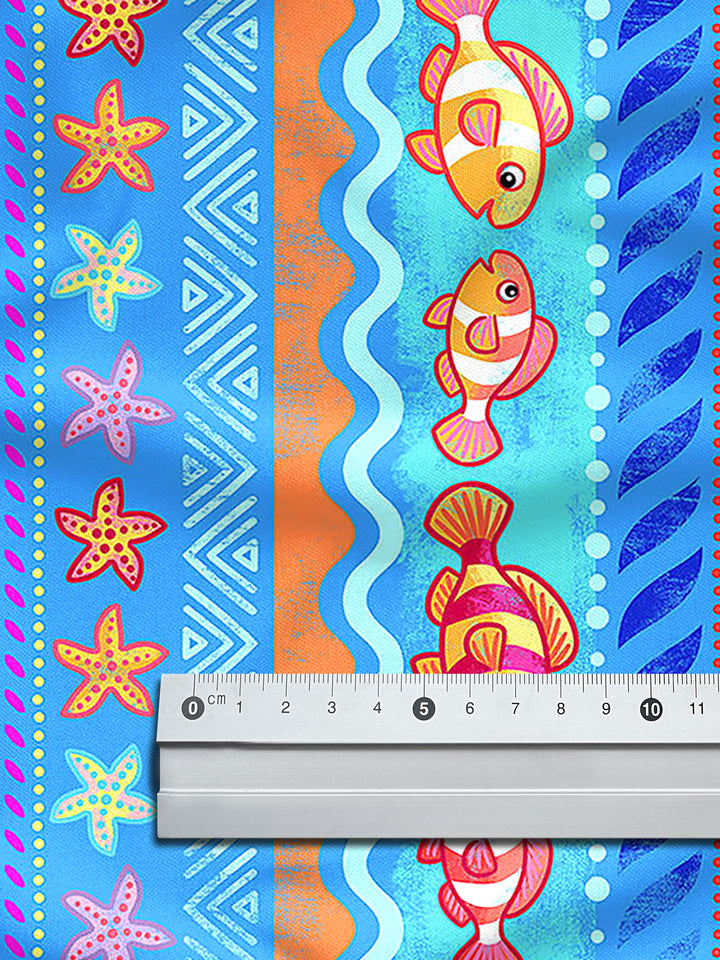 Meeres Multistereifen - Stoff Klassiker
