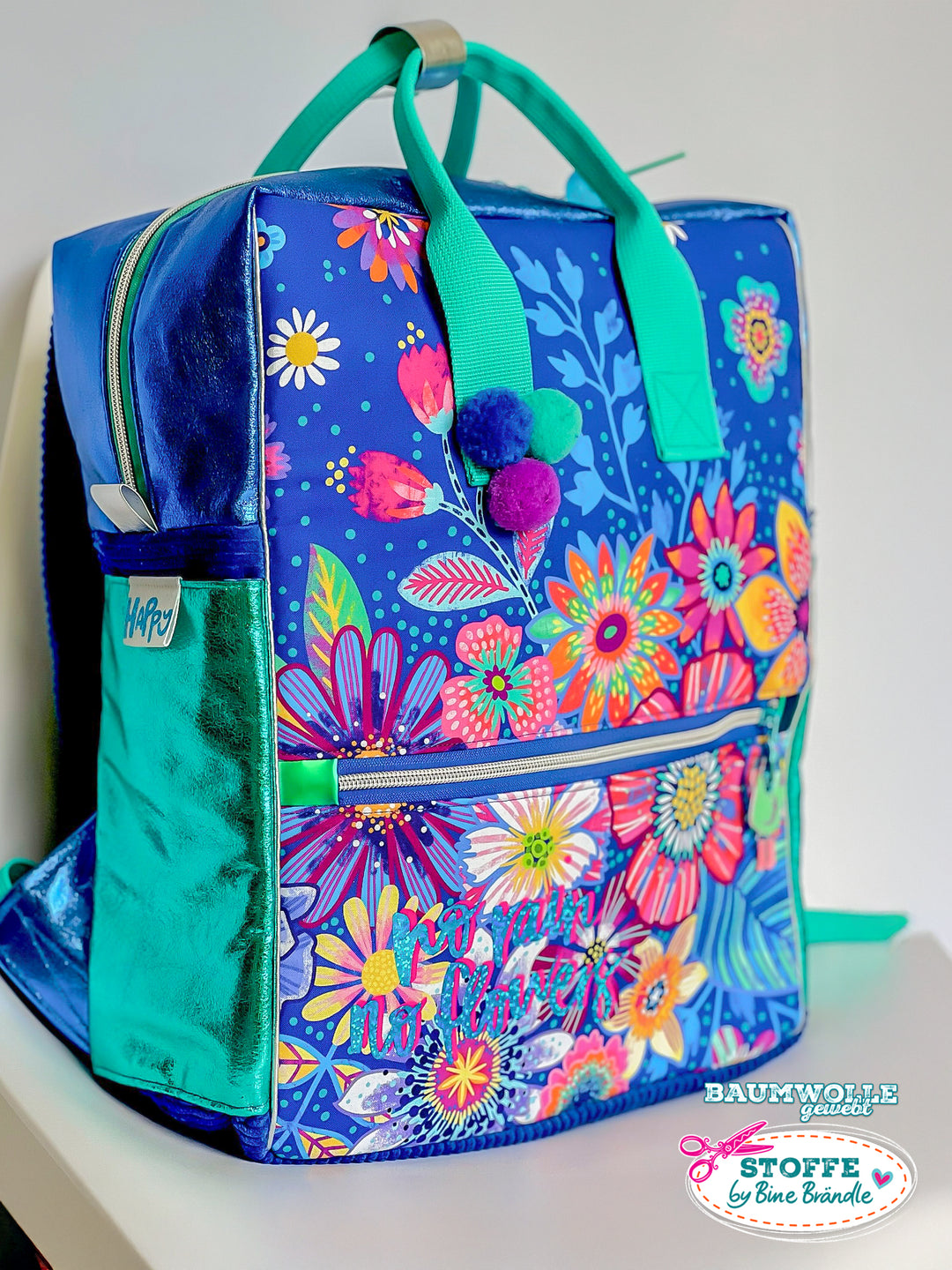 Blumenmeer Dunkelblau - Stoff Klassiker