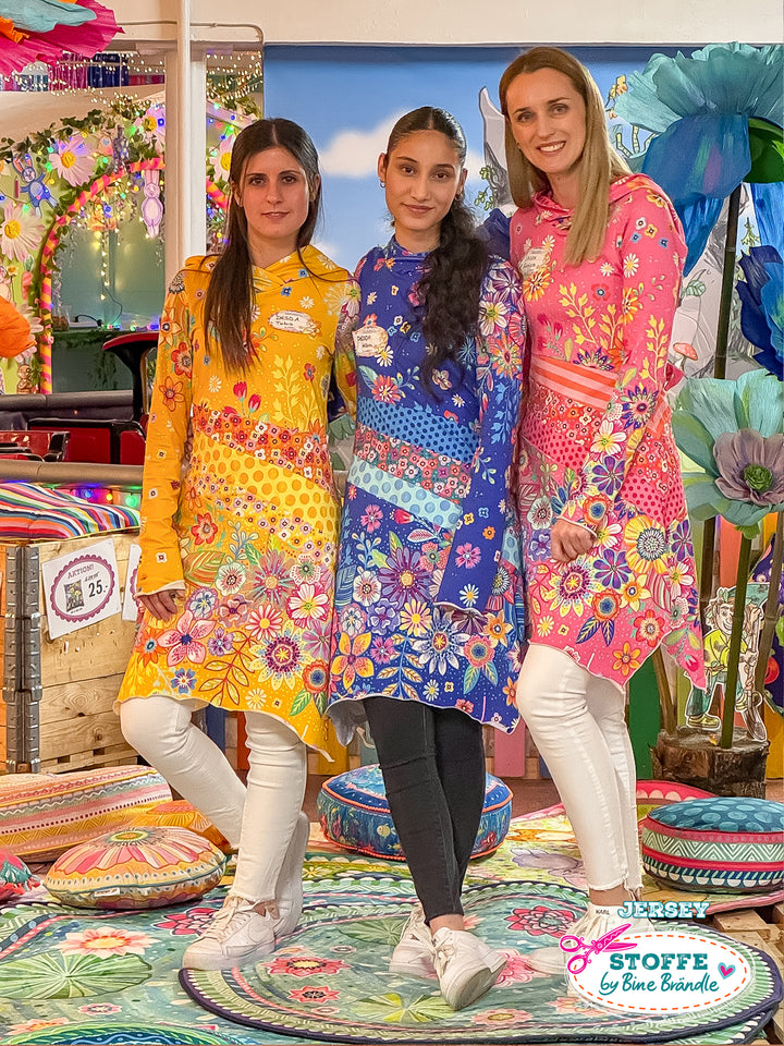 Blumenmeer gelb - Stoff Klassiker