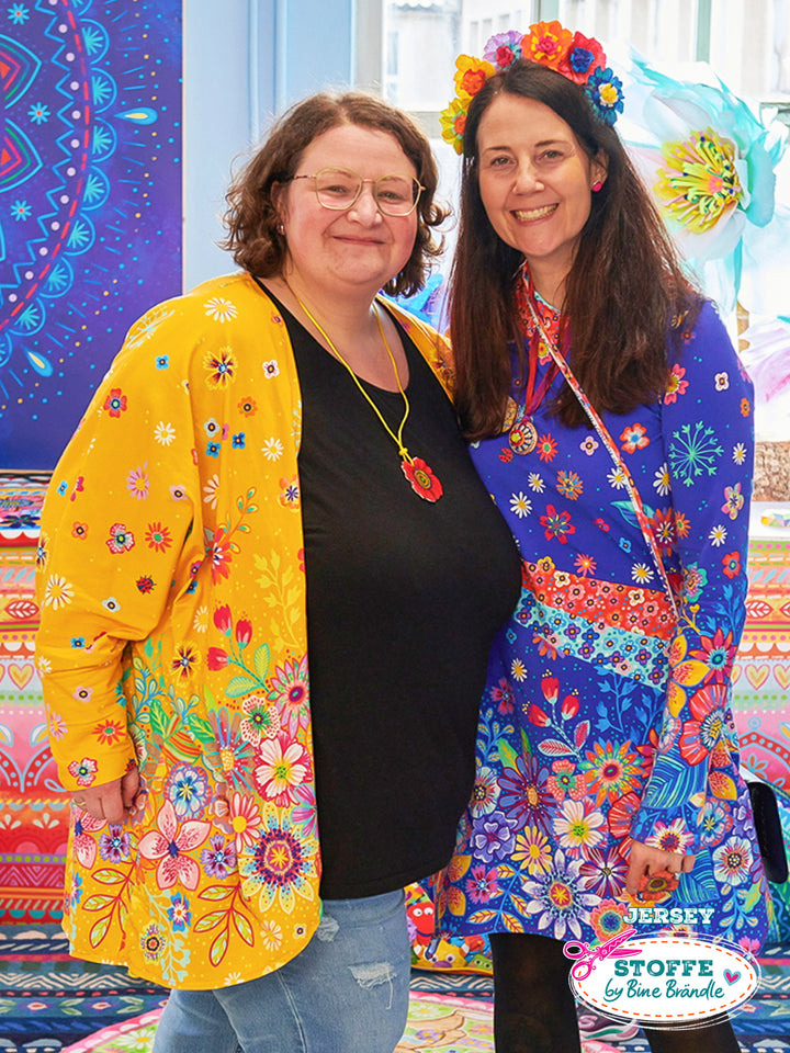 Blumenmeer gelb - Stoff Klassiker