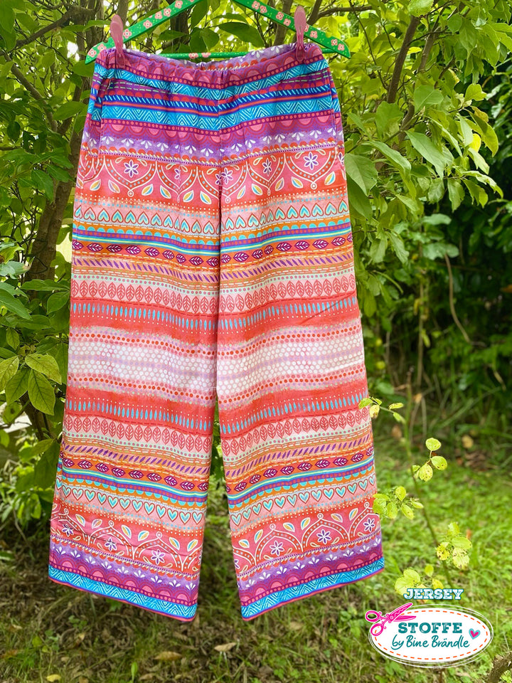 Boho-Bordüren rot - Stoff Klassiker