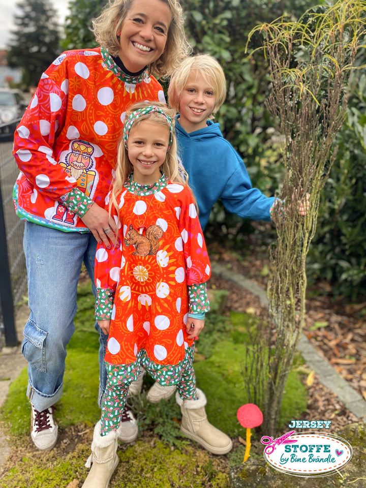 Fliegenpilzpunkte groß - Stoff Klassiker - 2 Meter