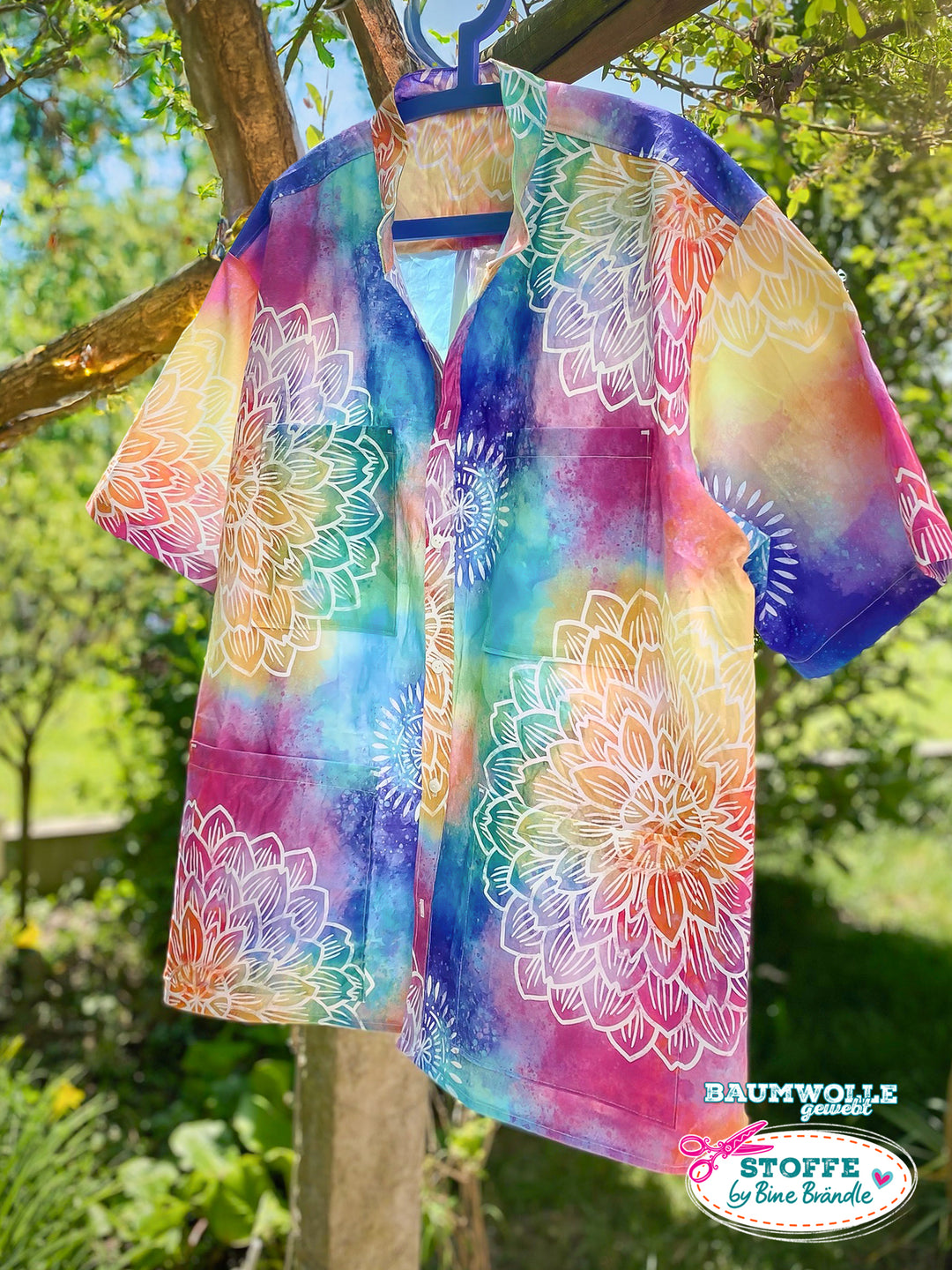 Wasserfarbe und Blume - Stoff Klassiker ACHTUNG - nur in 1 m Stücken -