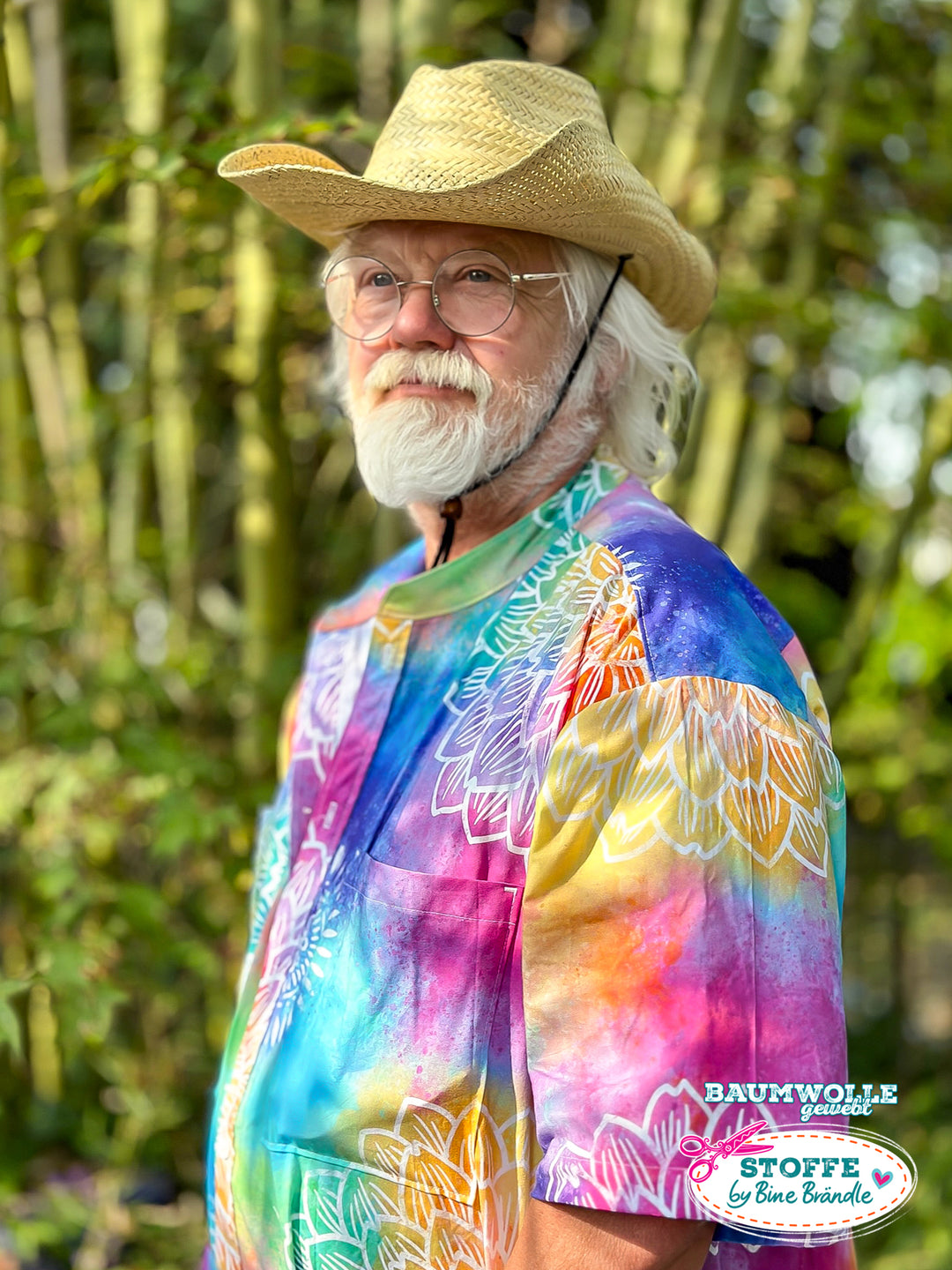 Wasserfarbe und Blume - Stoff Klassiker ACHTUNG - nur in 1 m Stücken -