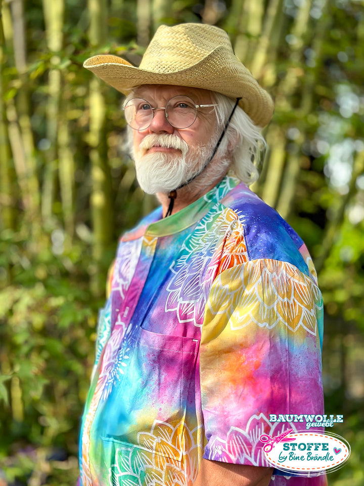 Wasserfarbe und Blume - Stoff Klassiker ACHTUNG - nur in 1 m Stücken -