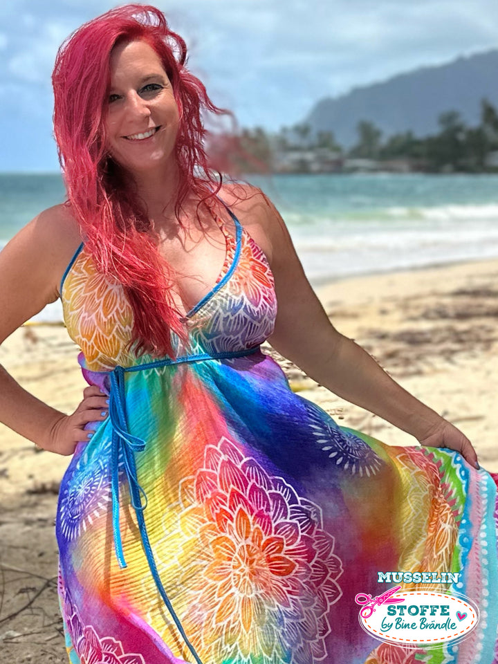 Wasserfarbe und Blume - Stoff Klassiker ACHTUNG - nur in 1 m Stücken -