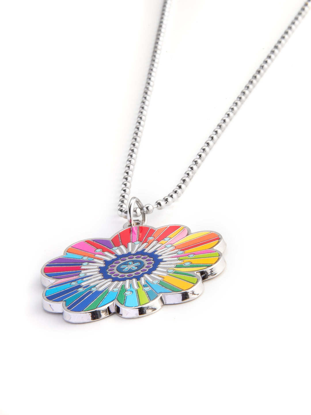 Halskette Blume Regenbogen