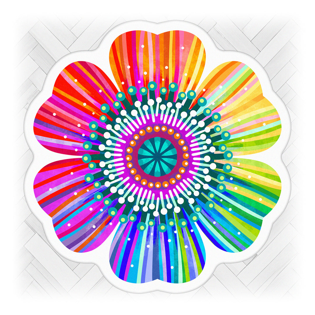 Formteppich - Regenbogenblume