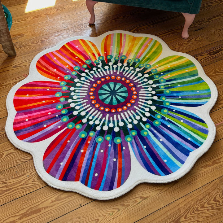 Formteppich - Regenbogenblume